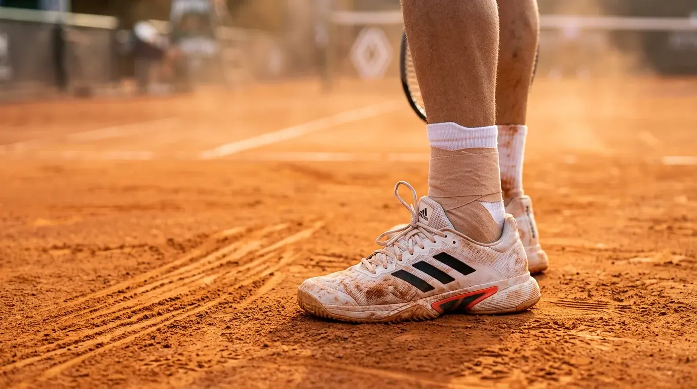 Tennisblessures & odds — Fysieke belasting op gravel | KleiBreak